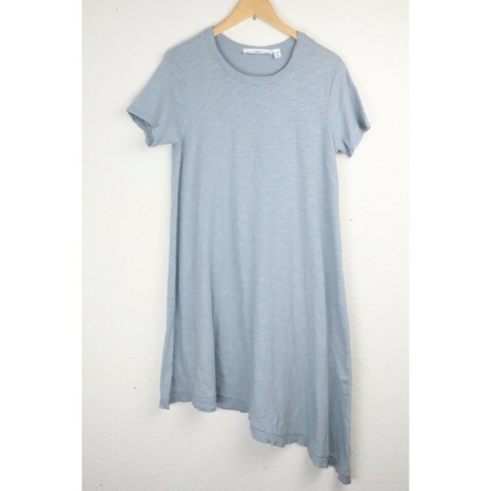 Wilt T Shirt Dress Womens Size XS Loose Asymmetric Relaxed Slant Uneven Slub